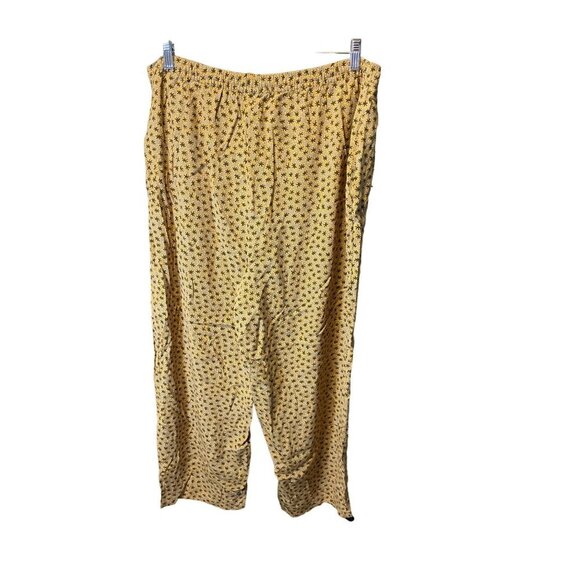 Innovation Sport Yellow Patterned Elastic Drawstring Loose Fitting Pocketed Pant - Picture 2 of 11